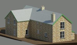 Coach House Design with Extension and Garage