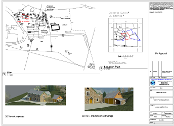 Coach House Design with Extension and Garage